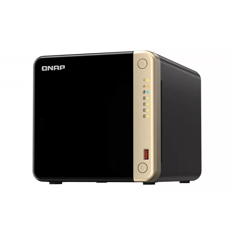 QNAP TS-464 NAS Tornis Intel® Celeron® N5095 8 GB DDR4 0 TB QNAP QTS Melns