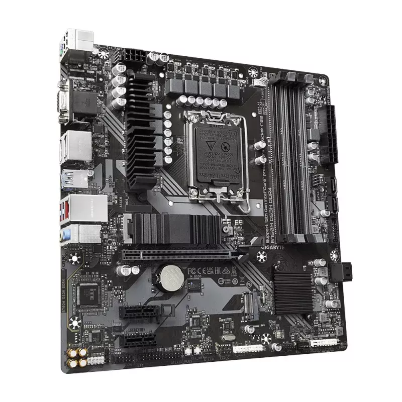 Mātesplate GIGABYTE B760M DS3H DDR4 Micro ATX, Intel LGA 1700, 4x DIMM, 128GB, 2.5Gb LAN, 2x M.2, HDMI+DP