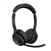 Jabra Evolve2 55 - Link380a UC Stereo (ar statīvu), bezvadu, birojam/zvanu centram, 20 - 20000 Hz, 130 g, austiņas, melna