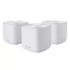 ASUS ZenWiFi XD4 Plus AX1800 3 komplekts, balts, divjoslu (2,4 GHz / 5 GHz) Wi-Fi 6 (802.11ax), 2 iekšējās antenas