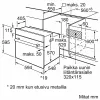 Iebūvējamā elektriskā cepeškrāsns Bosch Serie 2 HBF010BV1S — 66 L, rotācijas vadības ierīces, halogēna lampa, A klase, balta