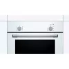 Iebūvējamā elektriskā cepeškrāsns Bosch Serie 2 HBF010BV1S — 66 L, rotācijas vadības ierīces, halogēna lampa, A klase, balta