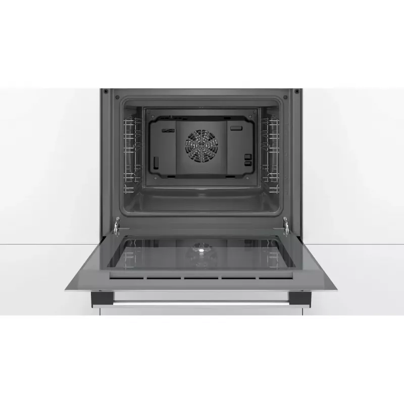 Iebūvējamā elektriskā cepeškrāsns Bosch Serie 2 HBF010BV1S — 66 L, rotācijas vadības ierīces, halogēna lampa, A klase, balta