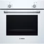 Iebūvējamā elektriskā cepeškrāsns Bosch Serie 2 HBF010BV1S — 66 L, rotācijas vadības ierīces, halogēna lampa, A klase, balta