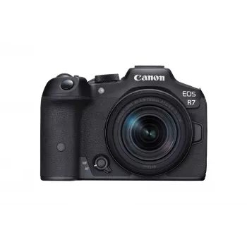 Bezspoguļa kamera Canon EOS R7 ar RF-S 18-150mm objektīvu, 32,5 MP CMOS, 4K, 0,53 kg