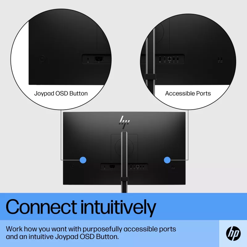 HP E27 G5 FHD monitors, 68,6 cm (27 collas), 1920 x 1080 pikseļi, Full HD, LCD, 5 ms, Melns