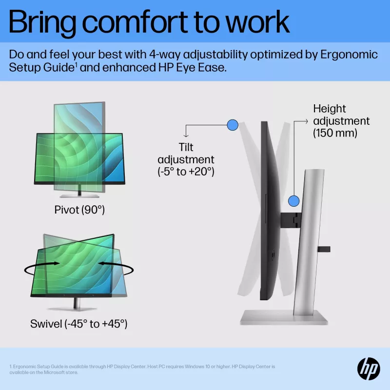 HP E27 G5 FHD monitors, 68,6 cm (27 collas), 1920 x 1080 pikseļi, Full HD, LCD, 5 ms, Melns