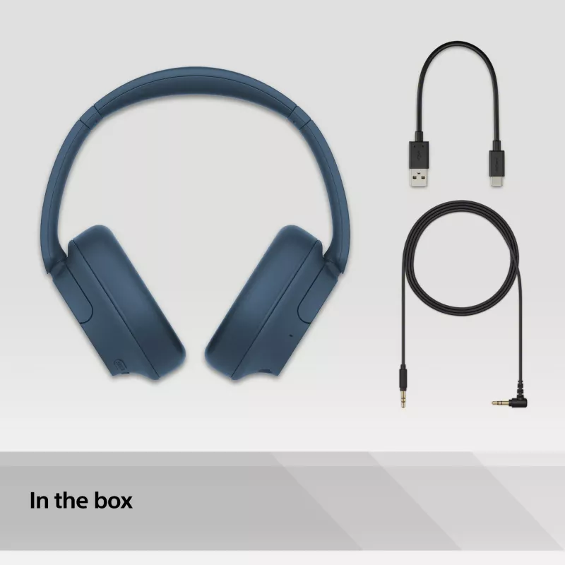 Sony WH-CH720N Bezvadu trokšņu slāpēšanas austiņas, zilas