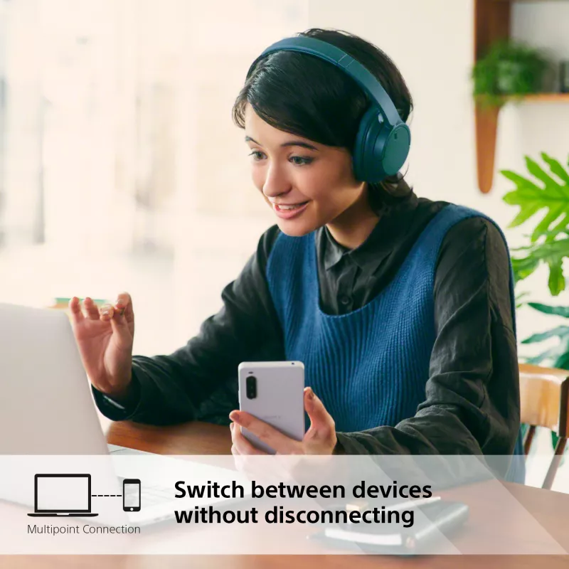 Sony WH-CH720N Bezvadu trokšņu slāpēšanas austiņas, zilas