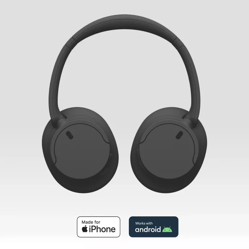 Sony WH-CH720 austiņas, vadu un bezvadu, galvas saite, zvaniem/mūzikai, USB Type-C, Bluetooth, melnas