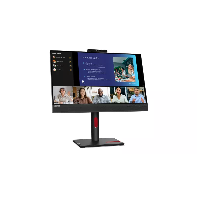Lenovo ThinkVision T24v-30 datora monitors 60.5 cm (23.8 collas) 1920 x 1080 pikseļi Full HD LED melns