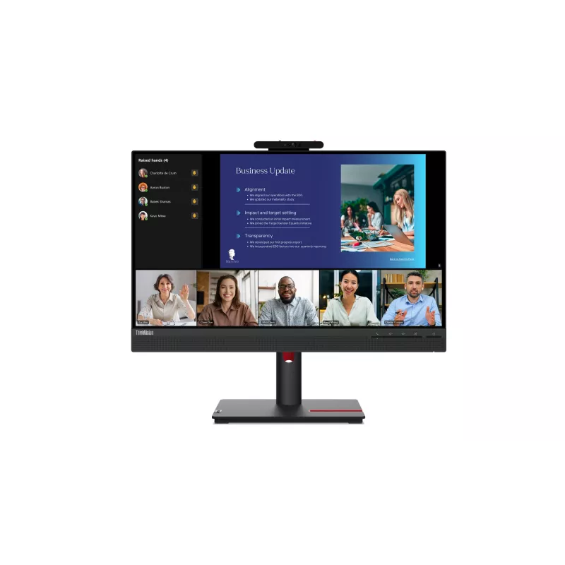 Lenovo ThinkVision T24v-30 datora monitors 60.5 cm (23.8 collas) 1920 x 1080 pikseļi Full HD LED melns