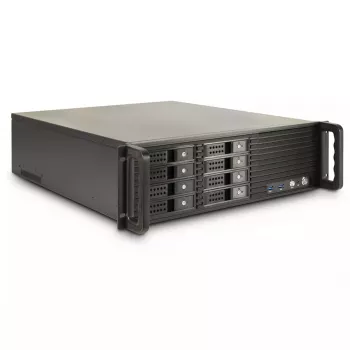 Serveru statīvs Inter-Tech 3U-3508 Melna 480x528x132mm 5.25 collu HDD