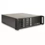 Inter-Tech IPC 3U-3508 datu glabāšanas servera korpuss, 48,3 cm 3U statnei, ATX, SATA/SAS Hot-Swap, 2x 5,25 collu ārējie nodalījumi, bez barošanas bloka, melns