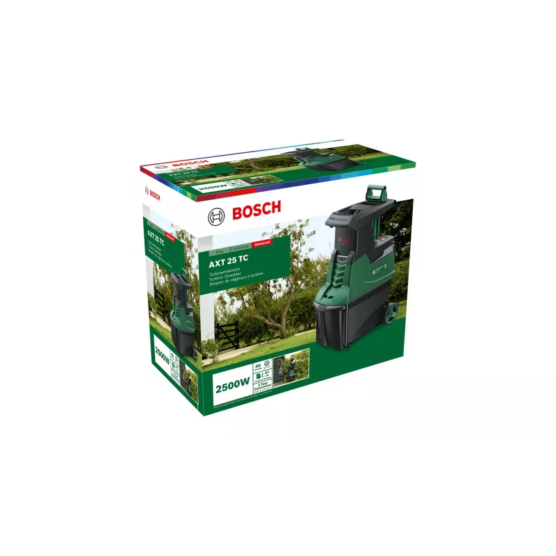 Bosch AXT 25 TC dārza smalcinātājs 2500 W 53 L Turbine