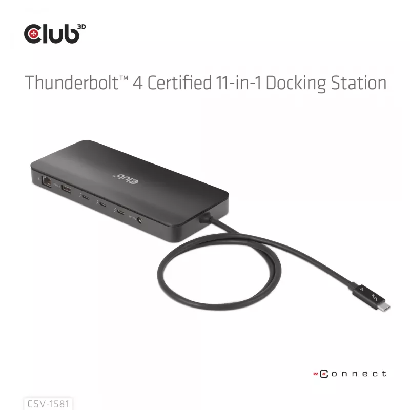 Dokstacija CLUB3D Thunderbolt 4 Certified 11-in-1 140W