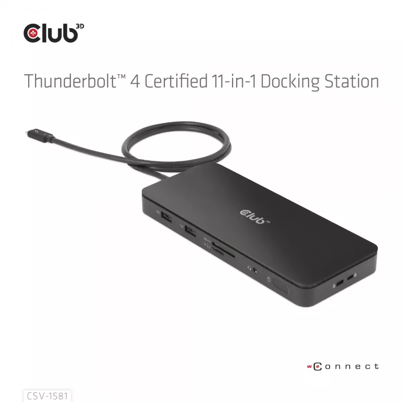 Dokstacija CLUB3D Thunderbolt 4 Certified 11-in-1 140W
