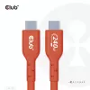 CLUB3D USB2 Type-C divvirzienu USB-IF sertificēts datu kabelis 480Mb, PD 240W(48V/5A) EPR M/M 3m / 9.84 ft
