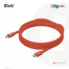 CLUB3D USB2 Type-C divvirzienu USB-IF sertificēts datu kabelis 480Mb, PD 240W(48V/5A) EPR M/M 3m / 9.84 ft