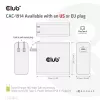 CLUB3D Ceļojumu lādētājs 140 W GaN tehnoloģija, viens USB Type-C ports, Power Delivery (PD) 3.1 atbalsts