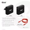 CLUB3D Ceļojumu lādētājs 140 W GaN tehnoloģija, viens USB Type-C ports, Power Delivery (PD) 3.1 atbalsts