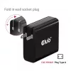 CLUB3D Ceļojumu lādētājs 140 W GaN tehnoloģija, viens USB Type-C ports, Power Delivery (PD) 3.1 atbalsts