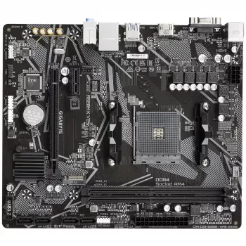GIGABYTE A520M K V2 mātesplate - atbalsta AMD Ryzen 5000 sērijas AM4 CPU, līdz 5100MHz DDR4 (OC), PCIe Gen3 x4 M.2, GbE LAN, USB 3.2 Gen 1