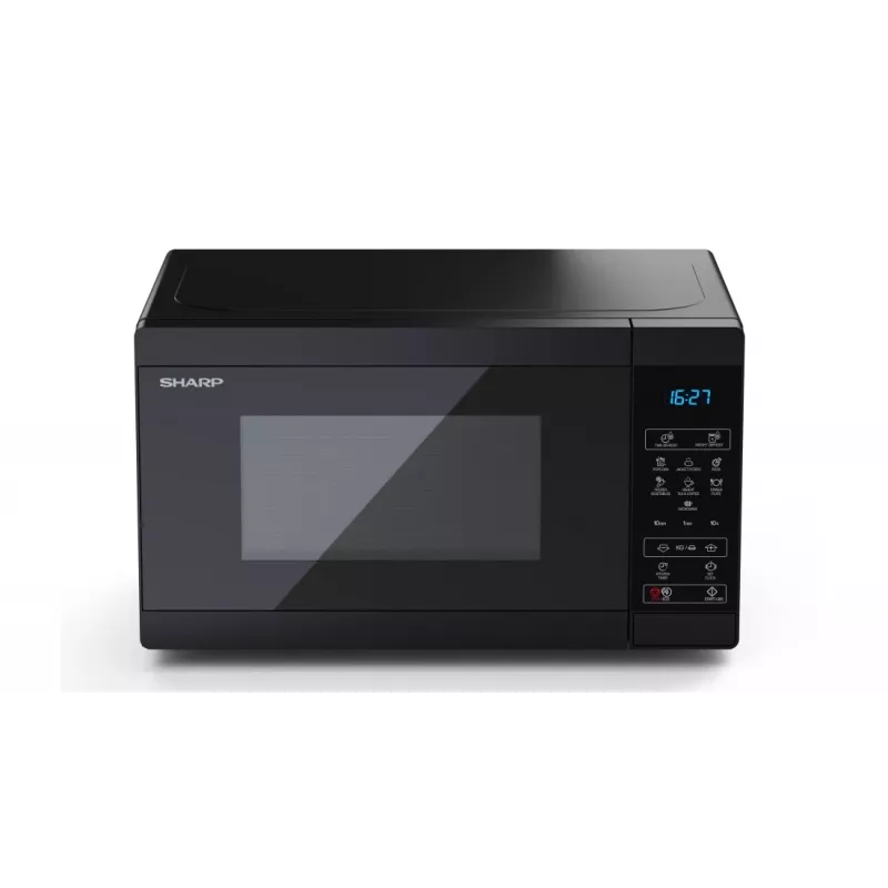 Sharp YC-MS02E-B mikroviļņu krāsns Melna Solo mikroviļņu krāsns Uz galda 20 L 800 W