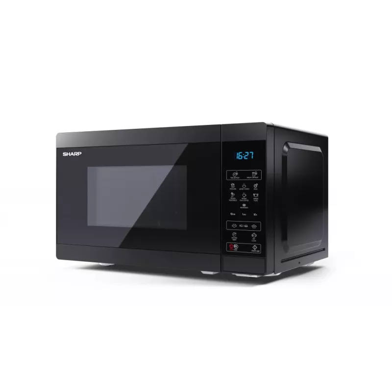 Sharp YC-MS02E-B mikroviļņu krāsns Melna Solo mikroviļņu krāsns Uz galda 20 L 800 W