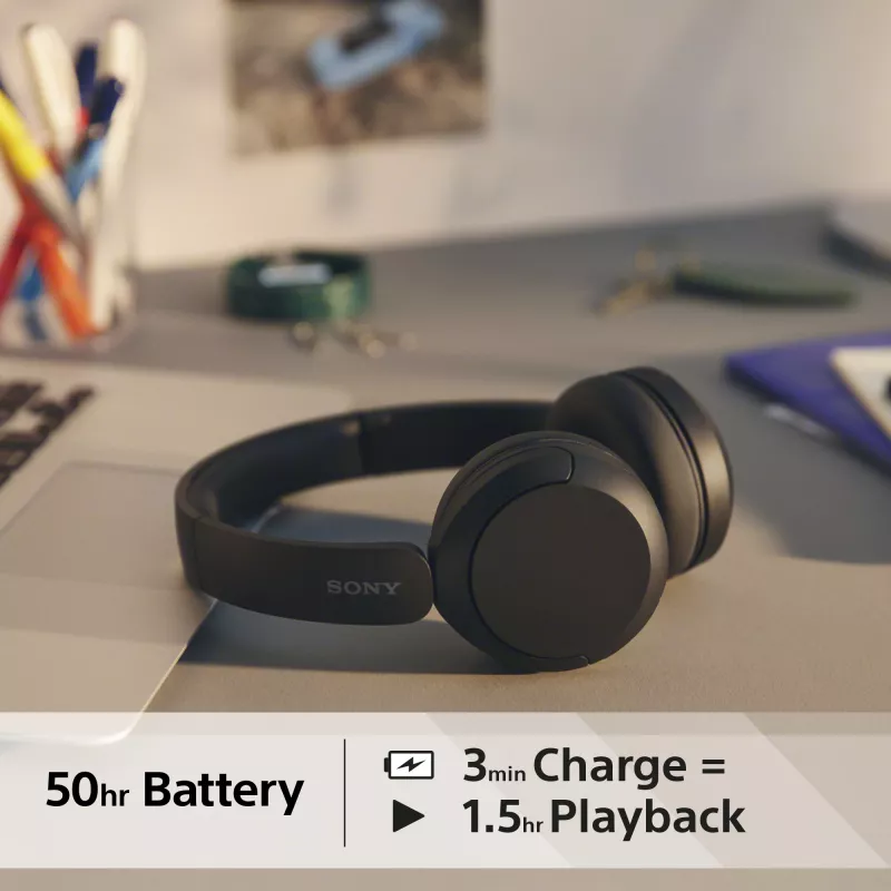 Sony WH-CH520 galvas austiņas Bezvadu Galvas stīpa Zvani/Mūzika USB Type-C Bluetooth melns