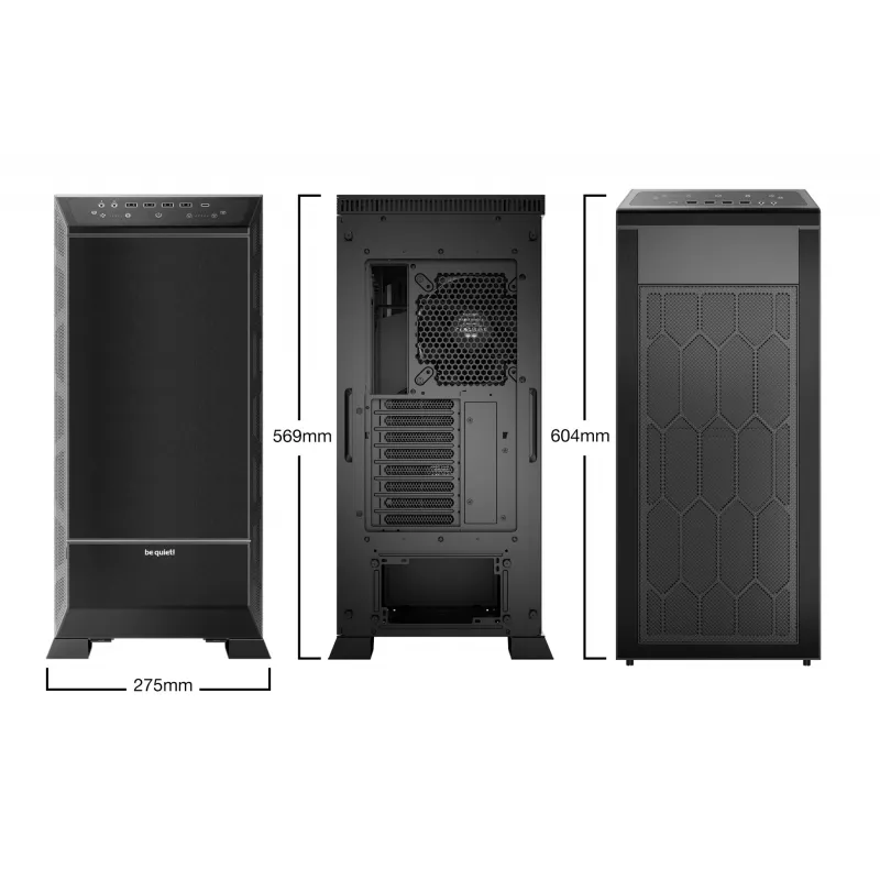 PC korpuss be quiet! DARK BASE PRO 901 | Full Tower | Melns