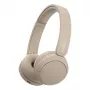 Sony WH-CH520 Bezvadu austiņas, galvas saite, zvaniem/mūzikai, USB Type-C, Bluetooth, uzlādes statīvs, krēmkrāsas