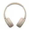 Sony WH-CH520 Bezvadu austiņas, galvas saite, zvaniem/mūzikai, USB Type-C, Bluetooth, uzlādes statīvs, krēmkrāsas