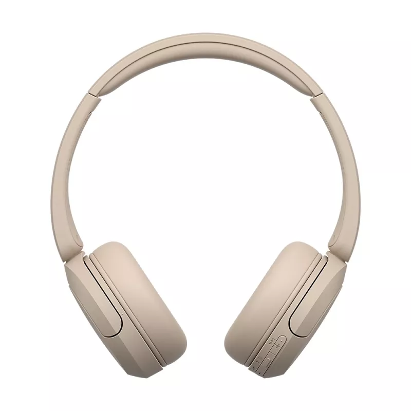 Sony WH-CH520 Bezvadu austiņas, galvas saite, zvaniem/mūzikai, USB Type-C, Bluetooth, uzlādes statīvs, krēmkrāsas