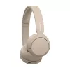 Sony WH-CH520 Bezvadu austiņas, galvas saite, zvaniem/mūzikai, USB Type-C, Bluetooth, uzlādes statīvs, krēmkrāsas