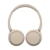 Sony WH-CH520 Bezvadu austiņas, galvas saite, zvaniem/mūzikai, USB Type-C, Bluetooth, uzlādes statīvs, krēmkrāsas