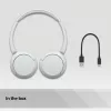 Sony WH-CH520 bezvadu uz ausīm liekamas austiņas ar mikrofonu, Bluetooth 5.2, 50 h atskaņošanas laiks, USB-C uzlāde, baltas