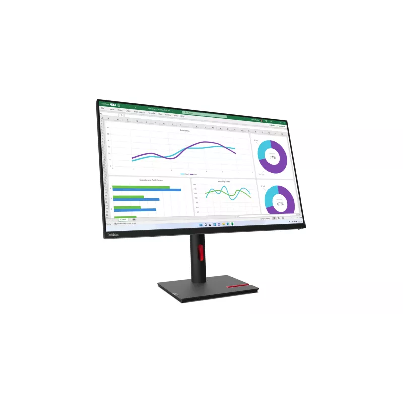 Lenovo ThinkVision T32h-30 datora monitors 80 cm (31,5 collas) 2560 x 1440 pikseļi Quad HD LED Melns