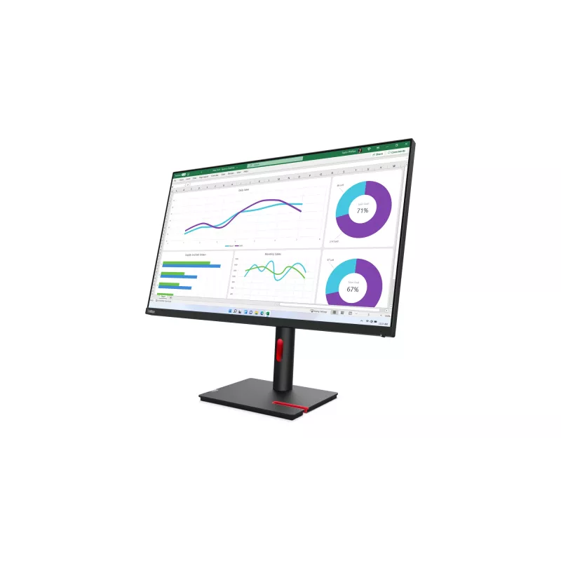 Lenovo ThinkVision T32h-30 datora monitors 80 cm (31,5 collas) 2560 x 1440 pikseļi Quad HD LED Melns