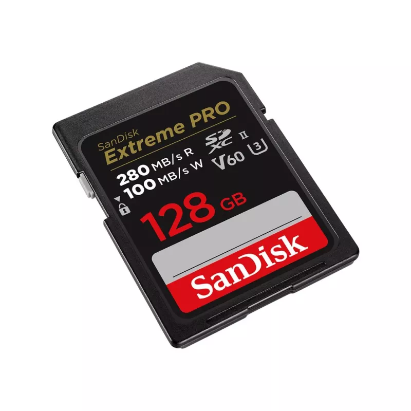 WESTERN DIGITAL SanDisk PRO 128GB V60 UHS-II SD kartes 280/100MB/S V60 C10 UHS-II