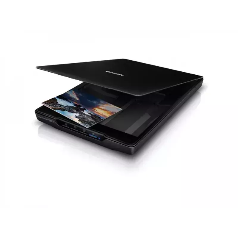 Plakanvirsmas skeneris Epson Perfection V39II — A4, 4800 x 4800 DPI, CIS, USB barošana, Melns