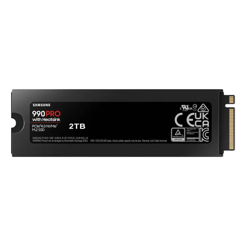 SSD disks Samsung 990 PRO ar Heatsink 2000 GB M.2 2280 M.2 NVMe MZ-V9P2T0CW
