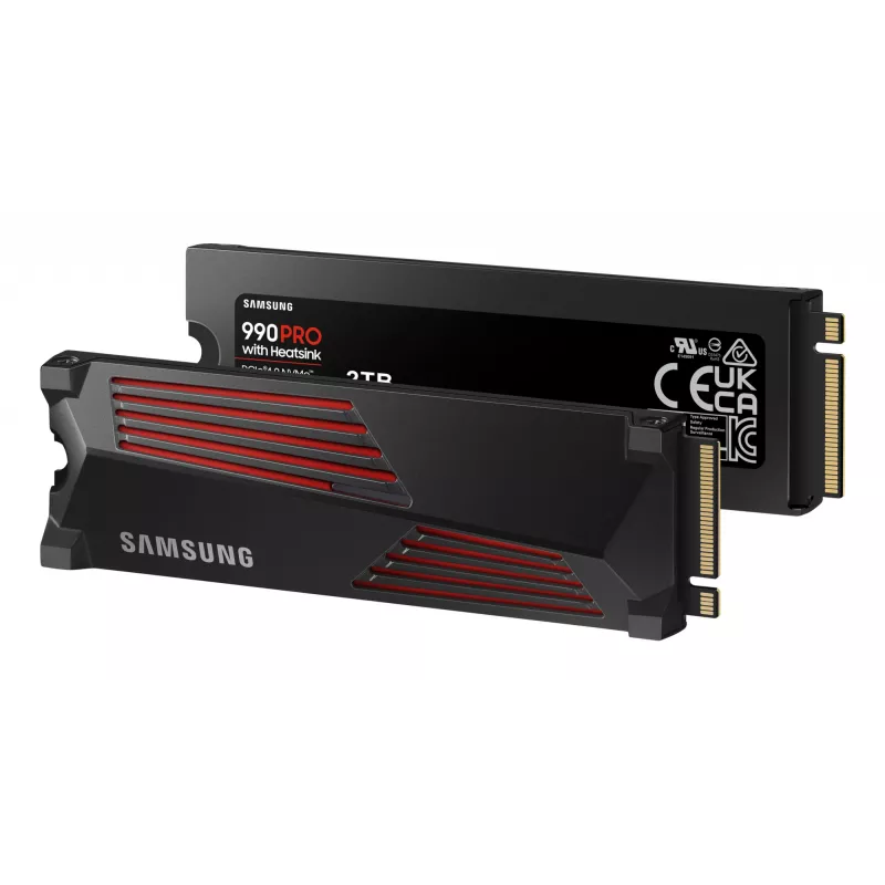 SSD disks Samsung 990 PRO ar Heatsink 2000 GB M.2 2280 M.2 NVMe MZ-V9P2T0CW