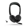 Jabra Evolve2 65 Flex - Link380a MS Stereo (bezvadu uzlāde)