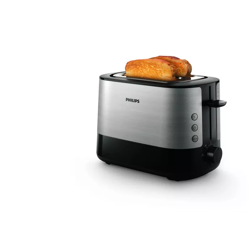 Philips Viva Collection HD2635/90 tosteris 7 2 šķēles Melns, Titāna
