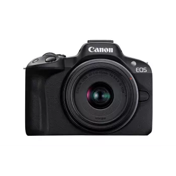 Bezspoguļa kamera Canon EOS R50 Melna 24.2MP 4K Ultra HD