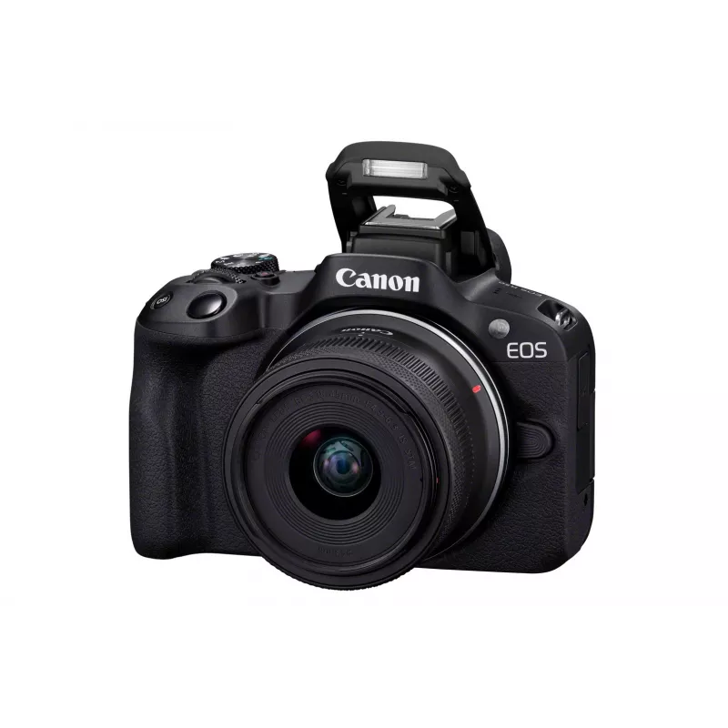 Bezspoguļa kamera Canon EOS R50 Melna 24.2MP 4K Ultra HD