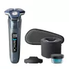 Philips SHAVER Series 7000 S7882/55 mitrais un sausais elektriskais skuveklis, tīrīšanas kapsula un maciņš
