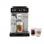 Espresso automāts De’Longhi ECAM450.65.S — pilnībā automātisks, 1,8 L ūdens tvertne, 300 g pupiņu tvertne, 19 bāri, iebūvēta dzirnaviņa, Wi‑Fi, TFT displejs