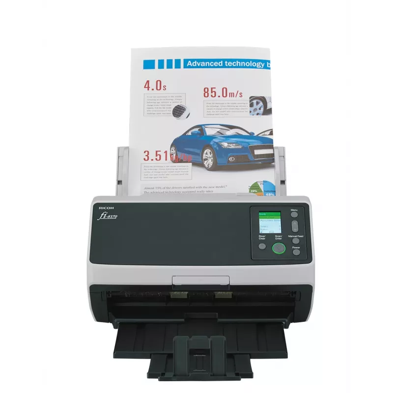 Ricoh fi-8170 ADF + manuālās padeves skeneris 600 x 600 DPI A4 melns, pelēks